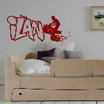 Voorbeeld van de muur stickers: Ilan Graffiti Quad (Thumb)